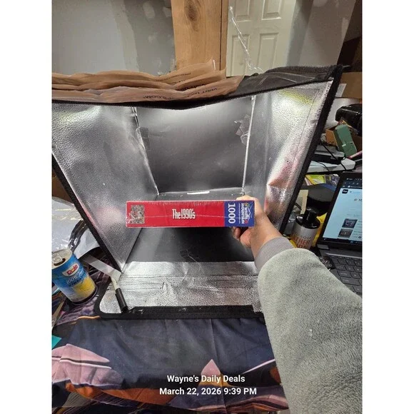 White Mountain 1000 Piece Puzzle – The 1990s Pop Culture Collage – Large Pieces - Picture 5 of 6